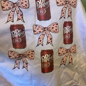 Hanes Pink Dr Pepper Logo Sweatshirt